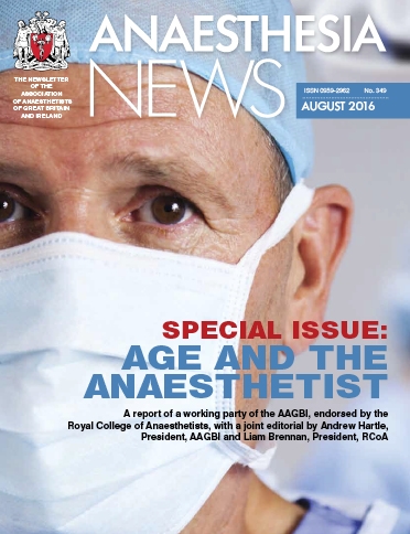Age and the Anaesthetist cover