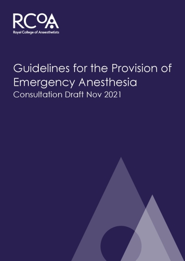 Guidelines for the Provision of Emergency Anaesthesia